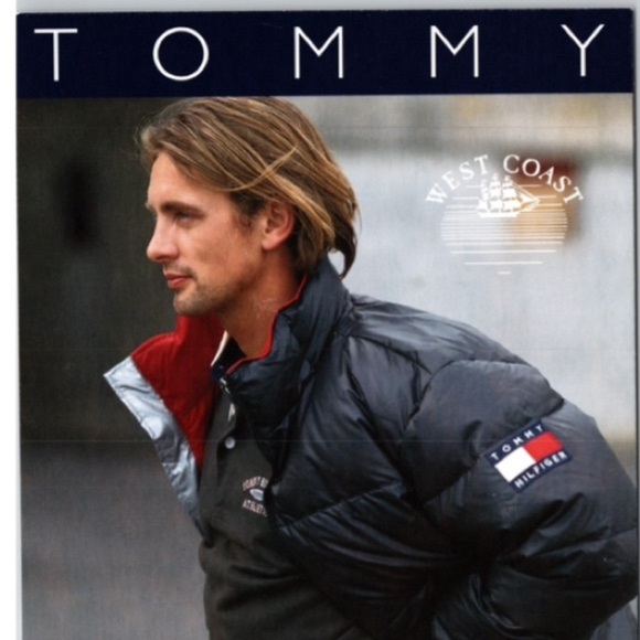 Vtg 90s Zoom Card Postcard Fashion Promo Tommy Hilfiger West Coast Jacket New - Picture 4 of 4